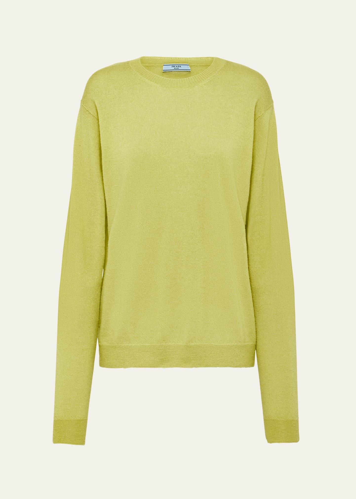 Womens Cashmere Crewneck Sweater Product Image