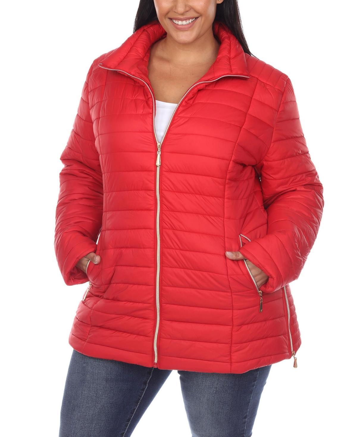 White Mark Plus Size Puffer Coat Product Image