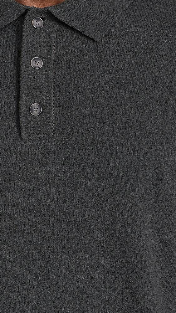 Club Monaco Short Sleeve Boucle Polo | Shopbop Product Image