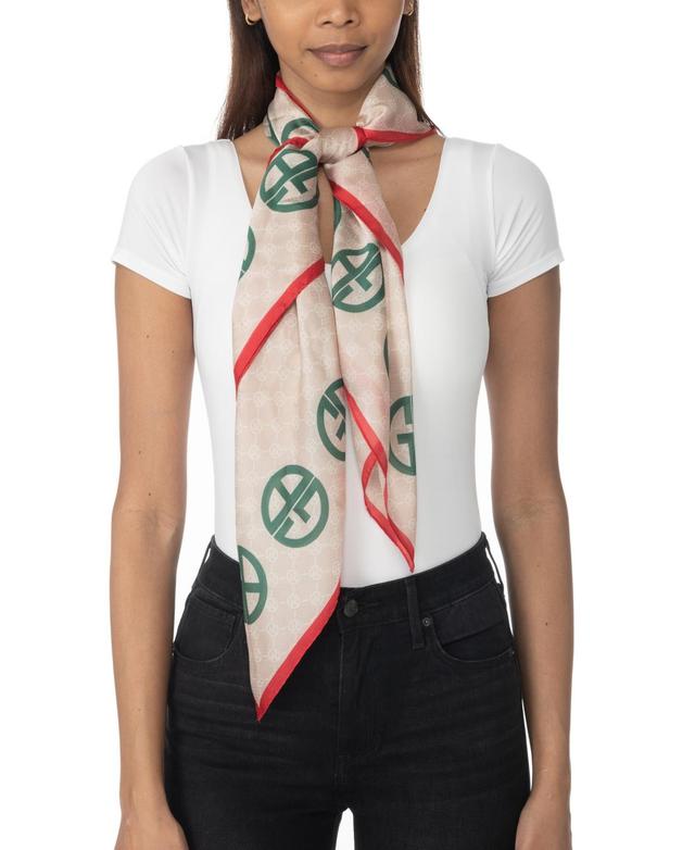 Giani Bernini Womens Signature Logo Silk Square Scarf Product Image