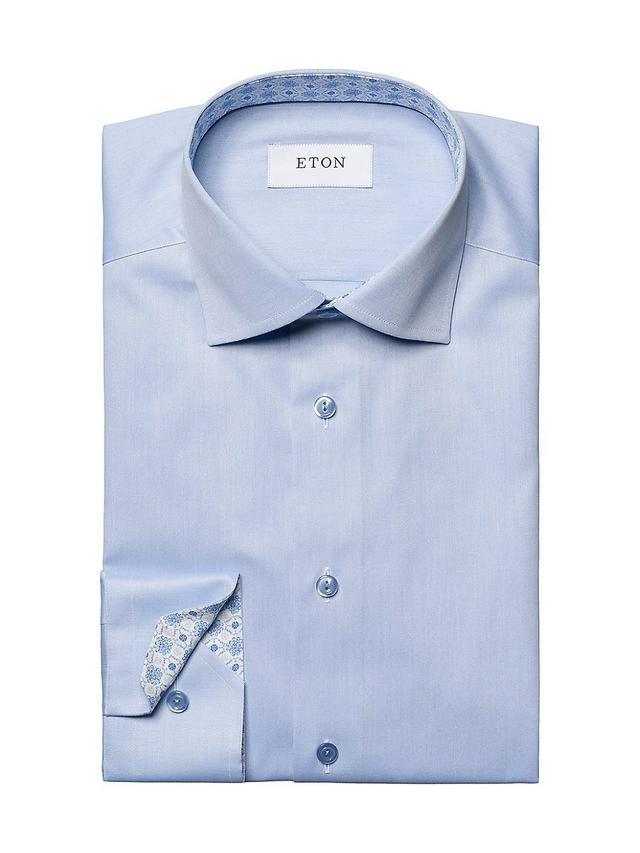 Mens Slim-Fit Geometric Twill Shirt Product Image