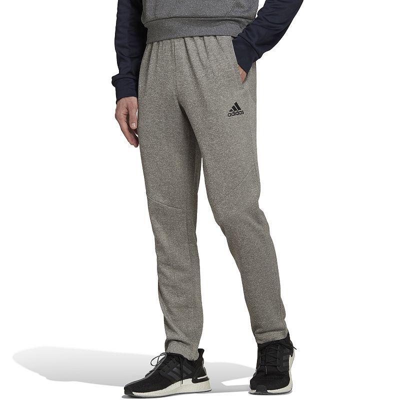 Mens adidas AEROREADY Game and Go Tapered Pants Medium Gray Grey Product Image