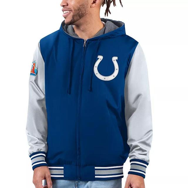 Mens G-III Sports by Carl Banks Royal/Gray Indianapolis Colts Commemorative Reversible Full-Zip Jacket Product Image