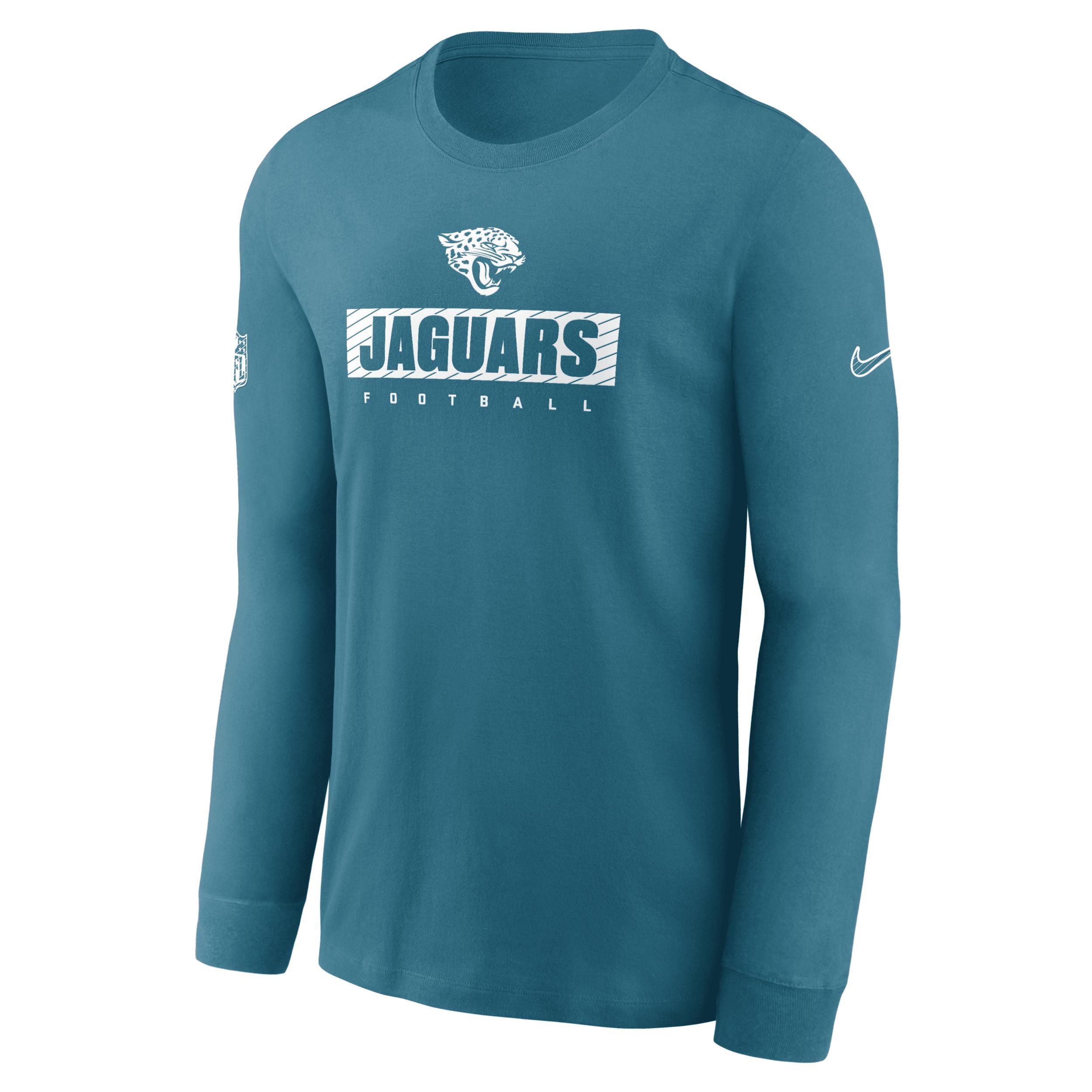 Jacksonville Jaguars Sideline Team Issue Nike Men's Dri-FIT NFL Long-Sleeve T-Shirt Product Image