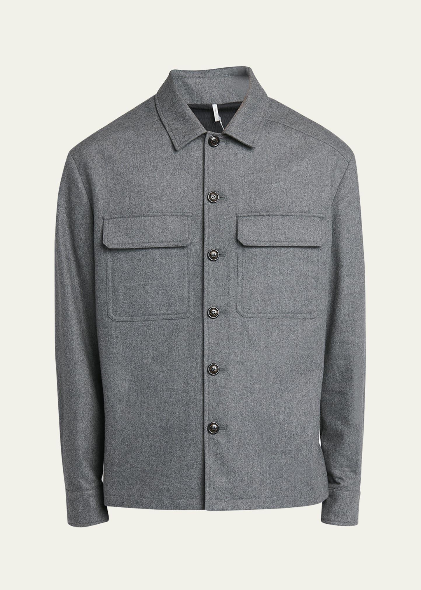 Mens Cashmere Button Up Shirt Product Image