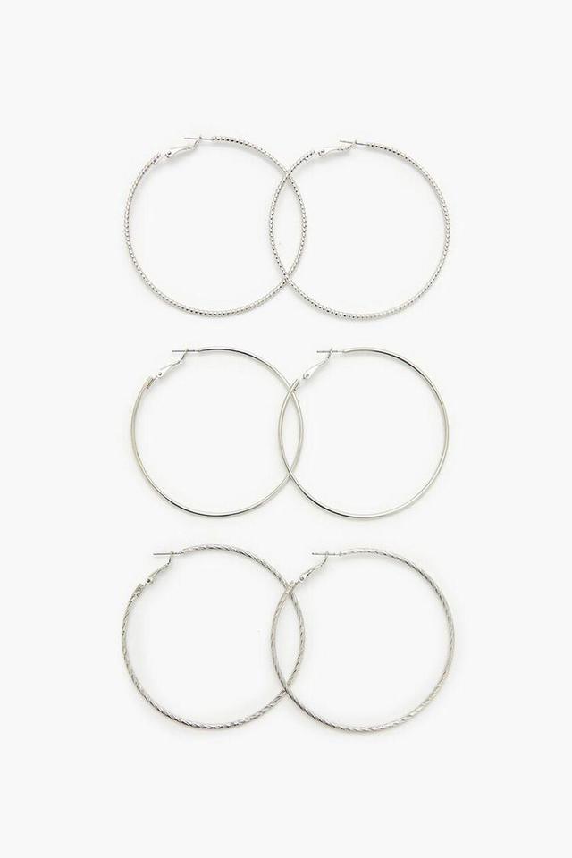 Etched Hoop Earring Set | Forever 21 Product Image