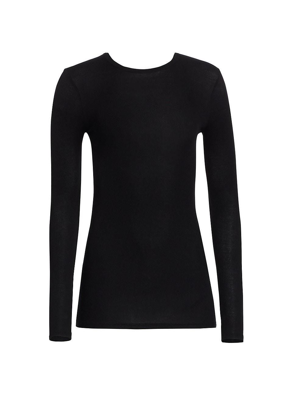 Womens Rib-Knit Top Product Image