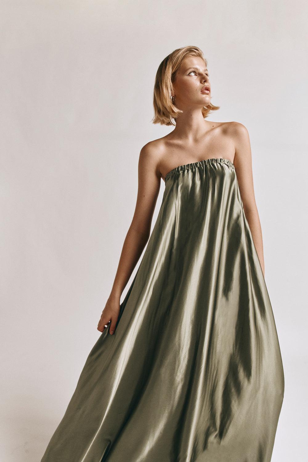 Lenni Maxi Dress Olive Product Image