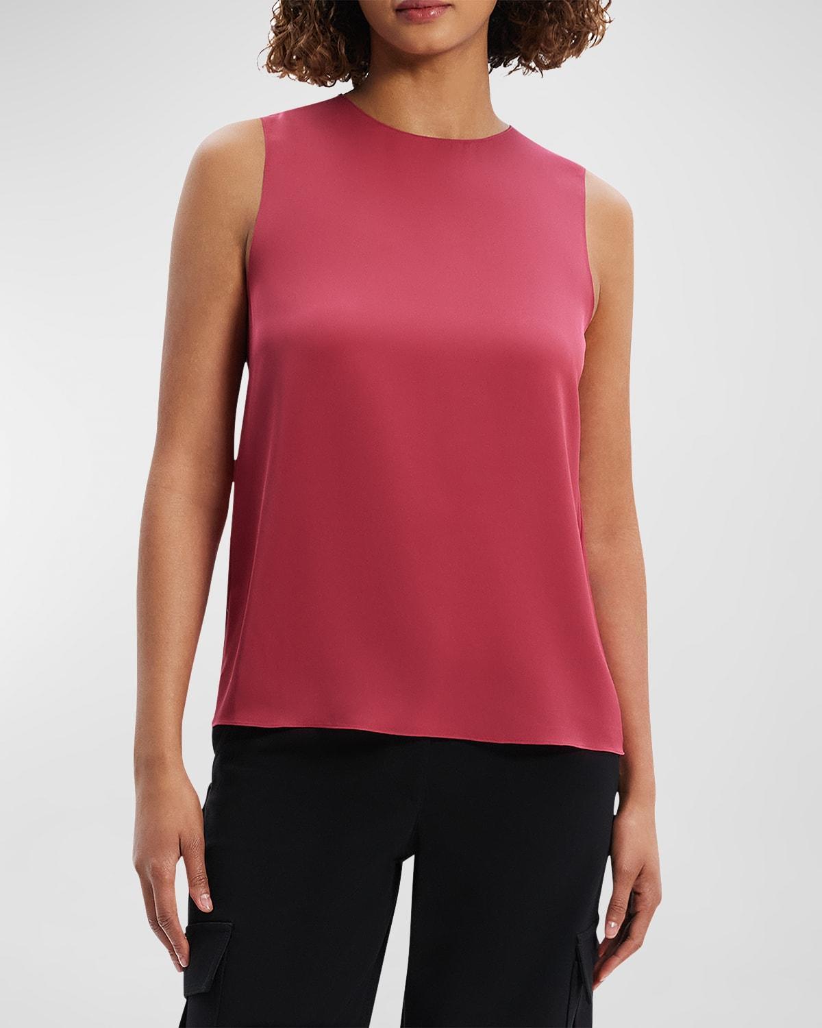 Womens Sleeveless Silk Top Product Image