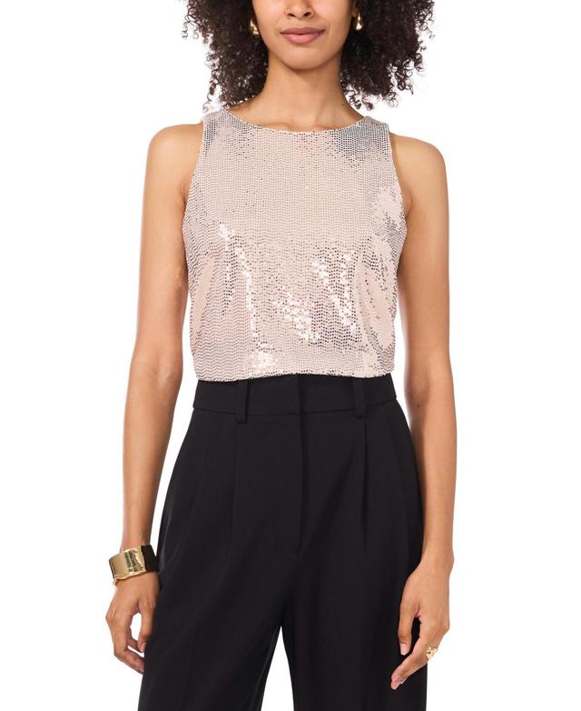 Vince Camuto Womens Sequin Sleeveless Top Product Image