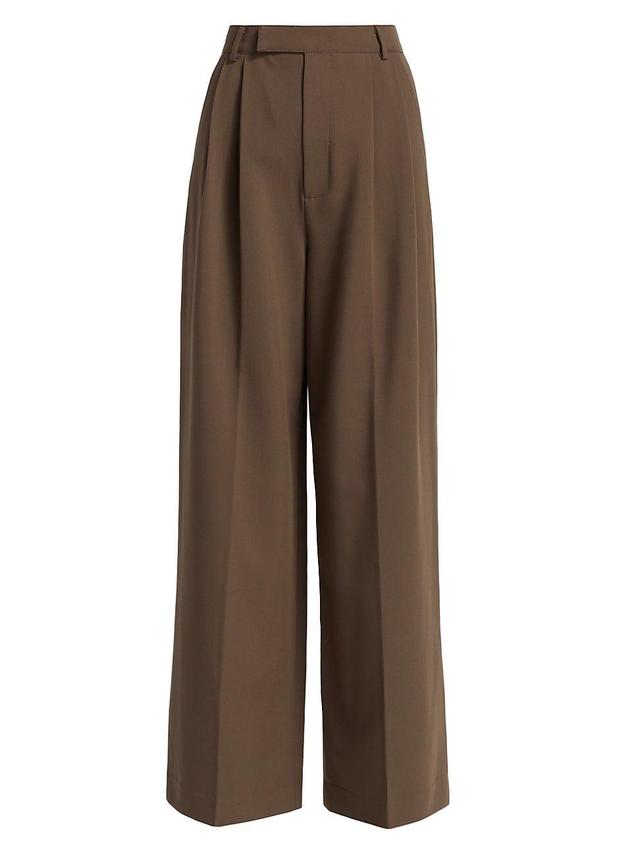 Womens Milani Pleated Wide-Leg Trousers Product Image