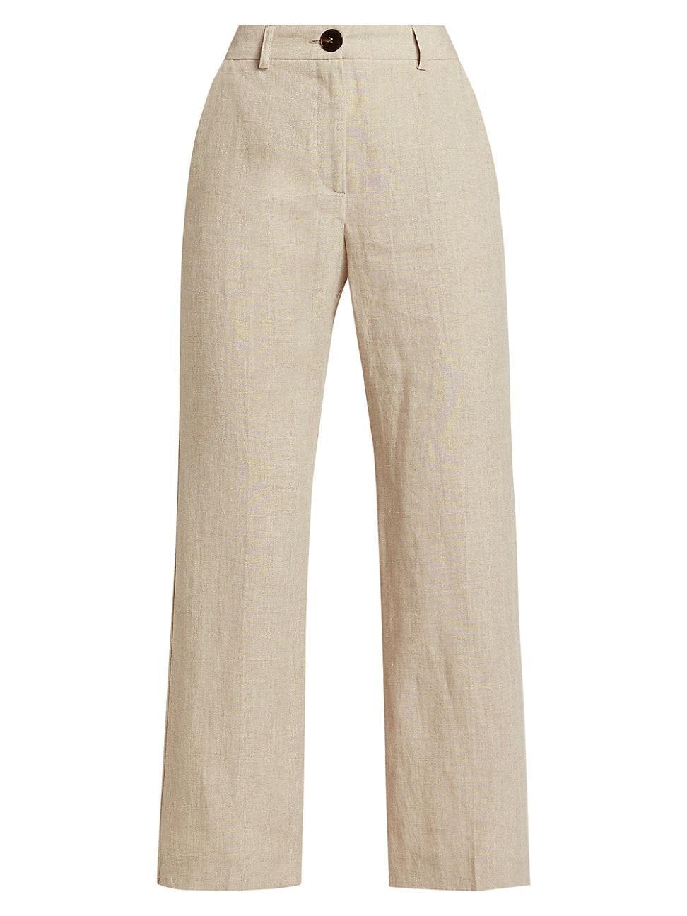 Womens Muschio Linen Crop Pants product image