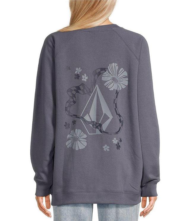 Volcom Stone Magic Raglan Sleeve Fleece Oversized Graphic Sweatshirt Product Image