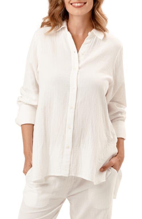 Nom Maternity The Everyday Gauze Maternity Button-Up Shirt Product Image