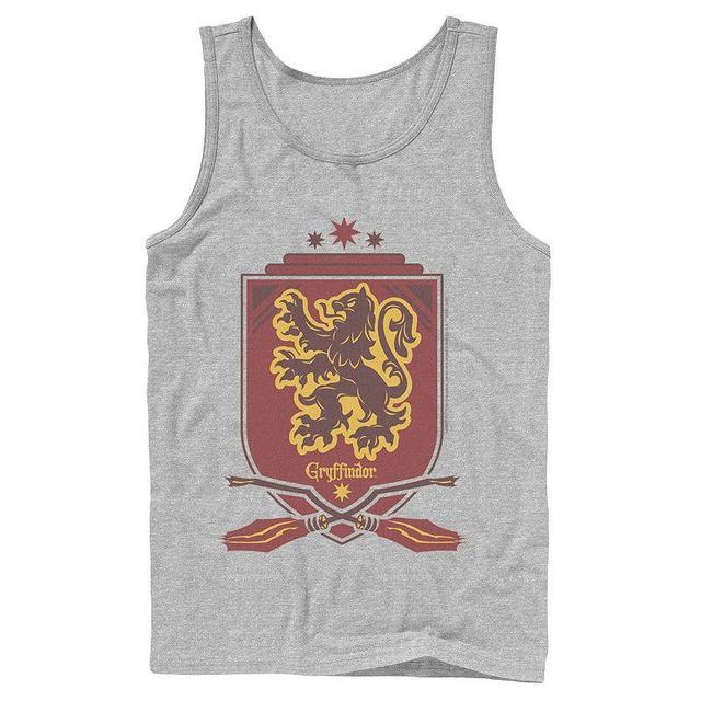 Mens Harry Potter Gryffindor Quidditch Shield Tank Top Athletic Grey Product Image