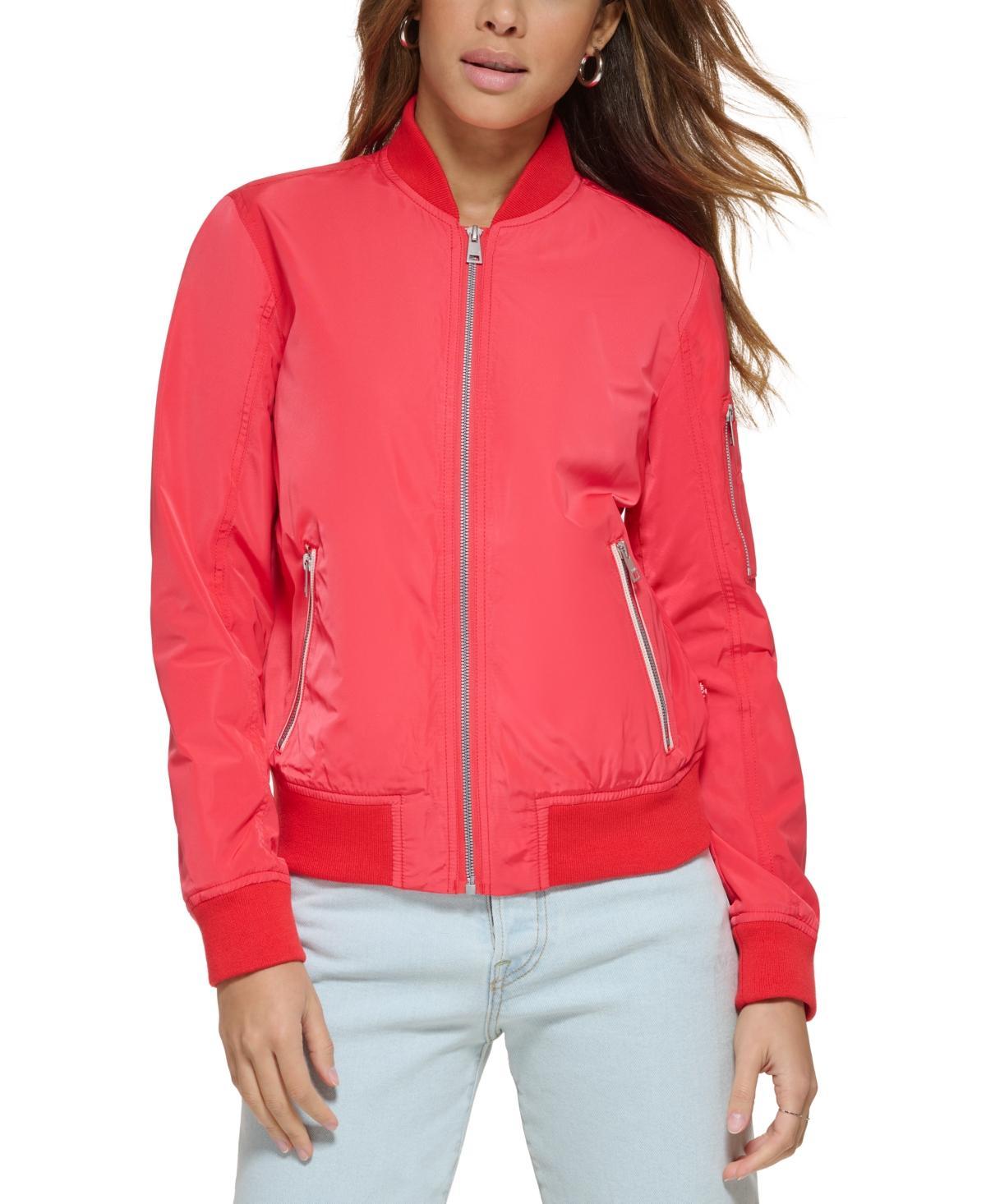 Levis Womens Lightweight Zip-Detail Bomber Jacket Product Image