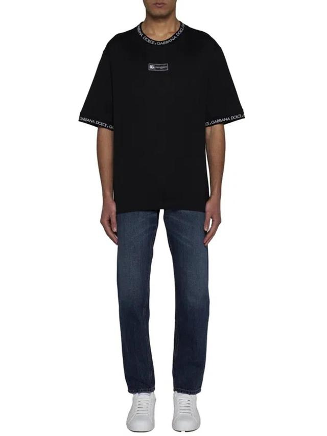 Logo-print Cotton T-shirt In Black Product Image