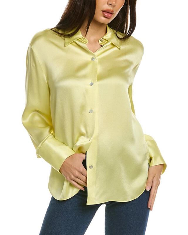 Silk Blouse In Yellow Product Image