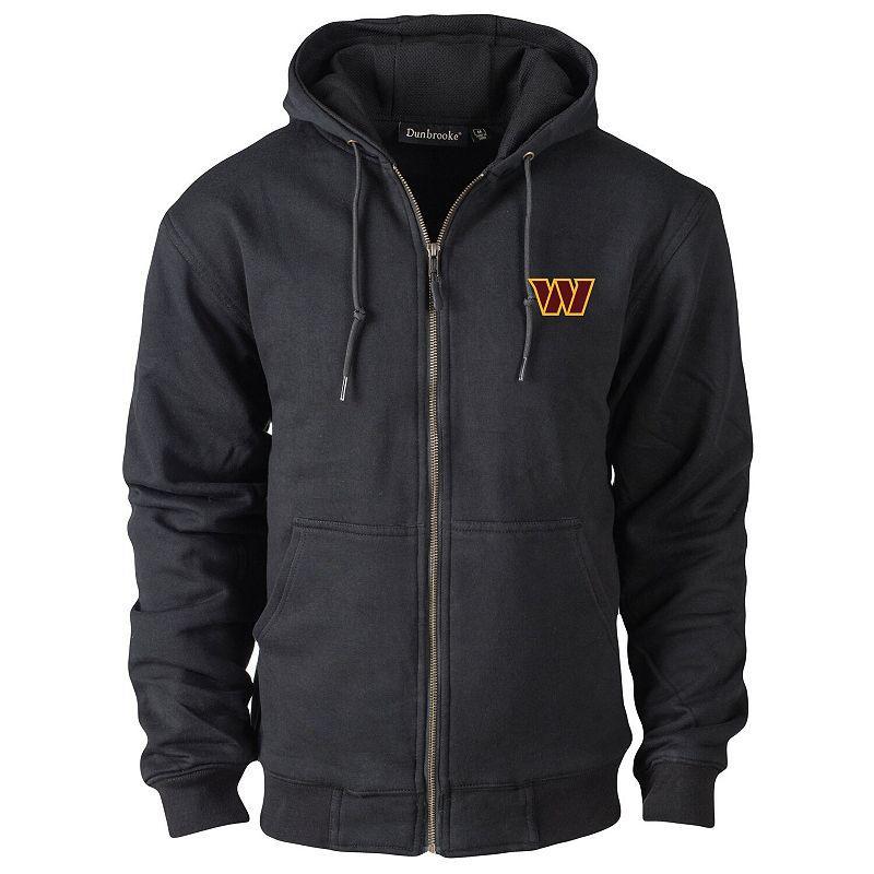 Mens Dunbrooke Black Washington Commanders Craftsman Thermal-Lined Full-Zip Hoodie Product Image