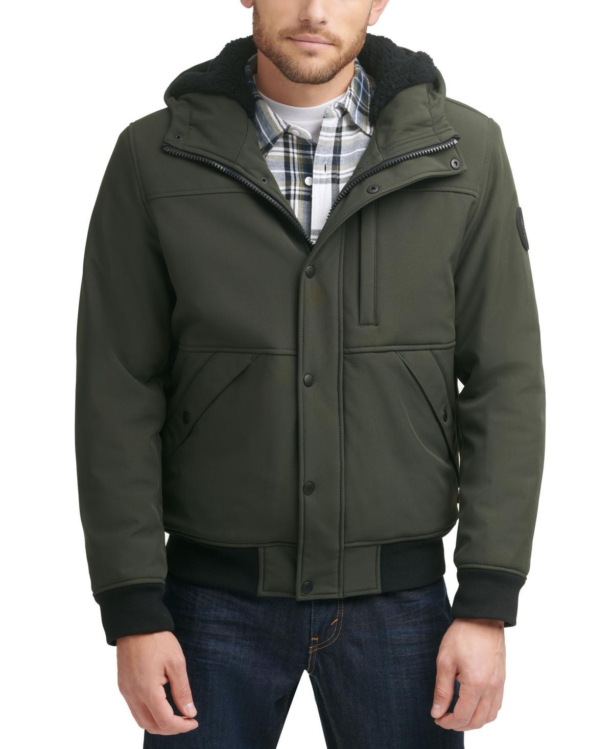 Levis Mens Soft Shell Sherpa Lined Hooded Jacket Product Image