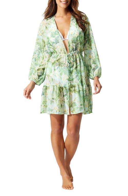 Tommy Bahama Paradise Fronds Long Sleeve Cover-Up Dress Product Image