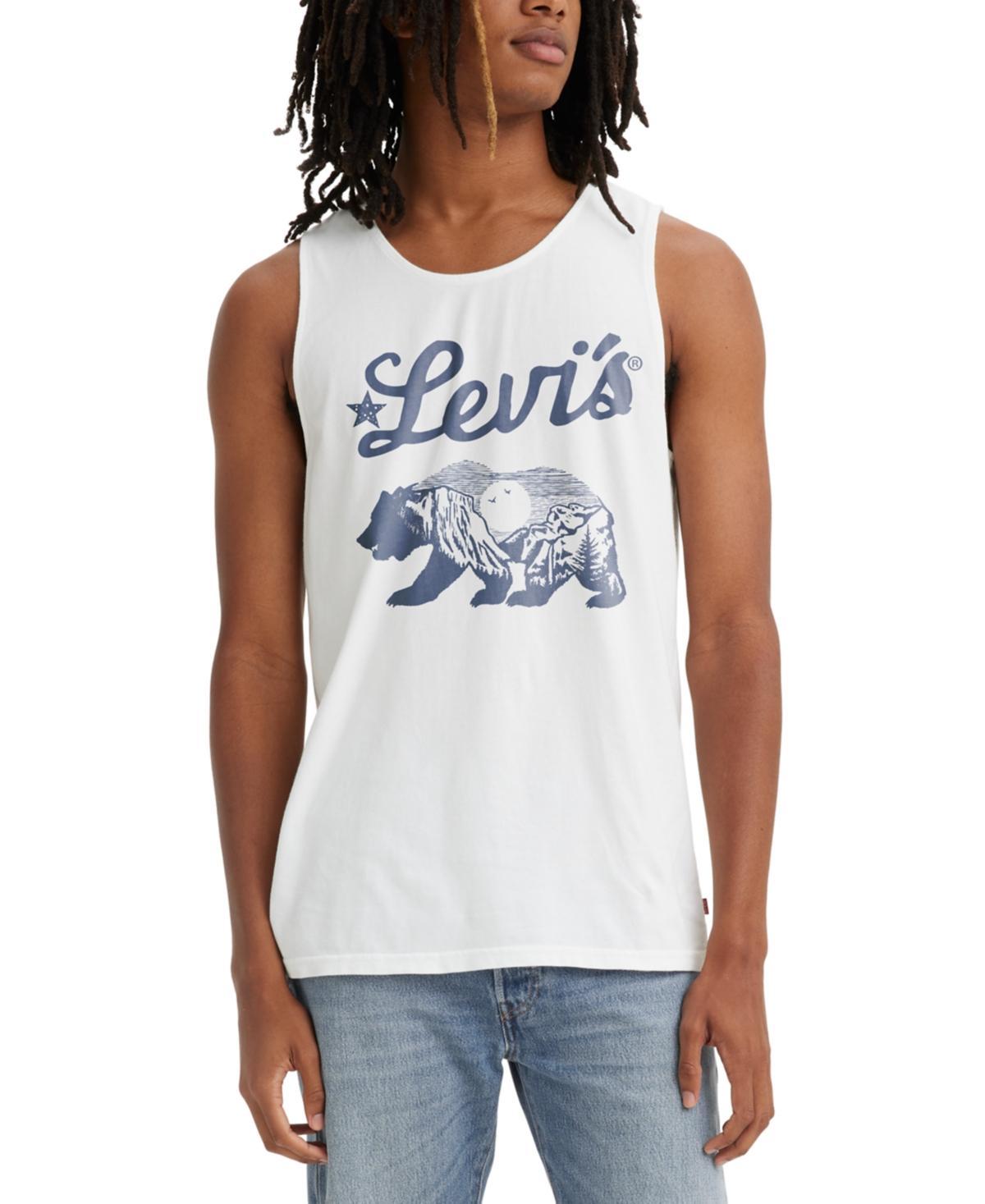 Levis Mens Relaxed-Fit Logo Bear Graphic Tank Top Product Image