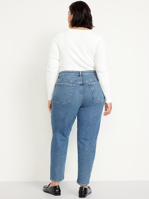 High-Waisted Button-Fly OG Straight Ankle Jeans Product Image