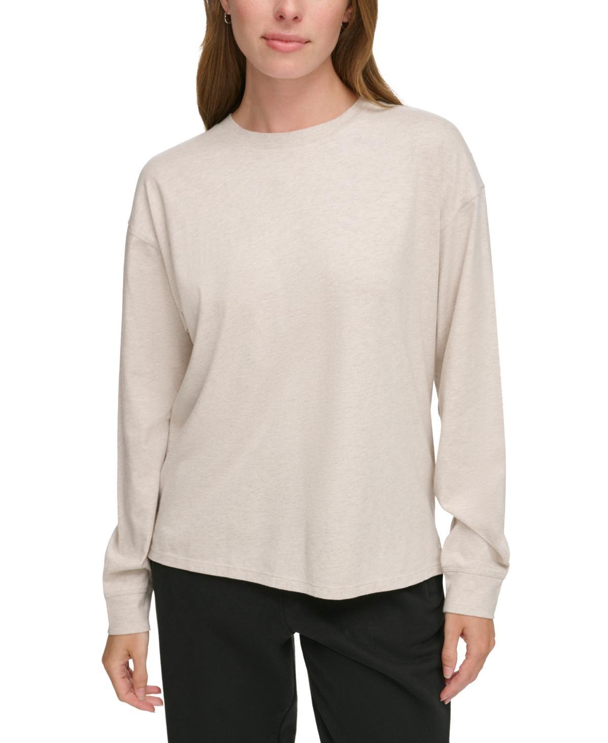 Calvin Klein Performance Womens Long-Sleeve Crewneck T-Shirt Product Image