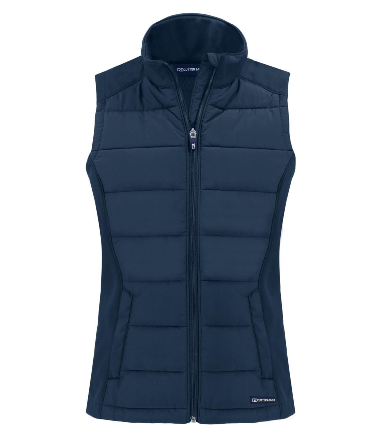 Cutter & Buck Womens Evoke Hybrid Eco Softshell Recycled Full Zip Vest Product Image