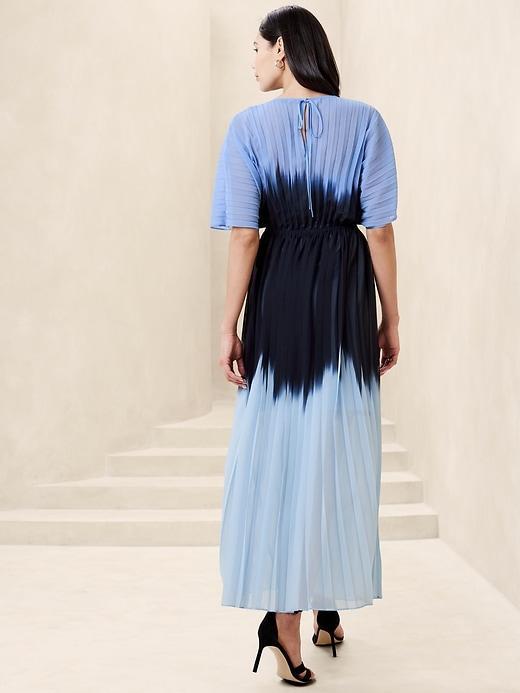 Chiffon Pleated Maxi Dress Product Image