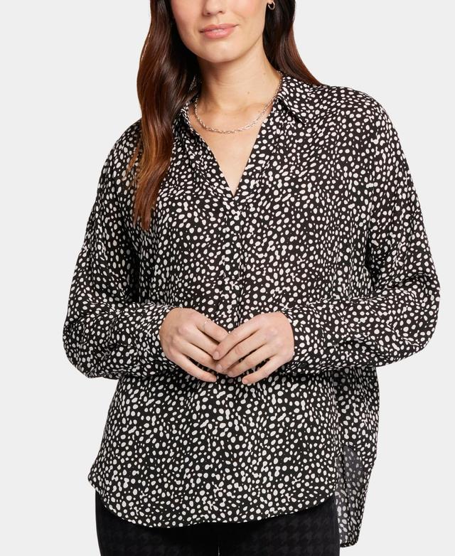 NYDJ Becky Recycled Polyester Georgette Blouse Product Image