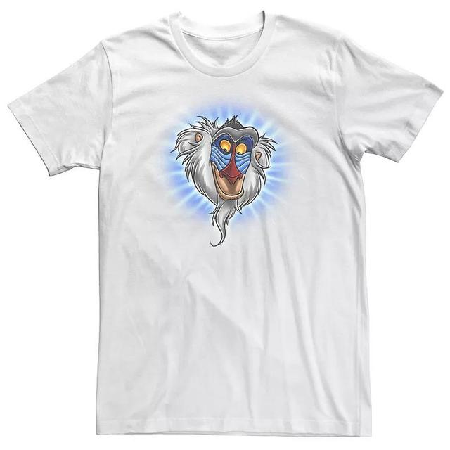 Big & Tall Disney The Lion King Rafiki Shining Portrait Tee, Mens, Size: 4XL Tall, White Product Image