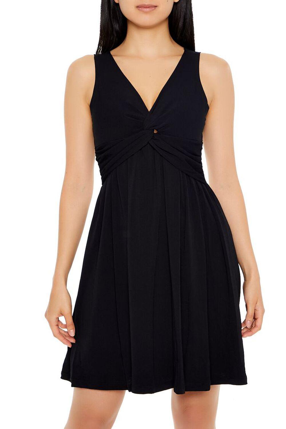 Sleeveless Twist-Front Mini Dress | Forever 21 Product Image