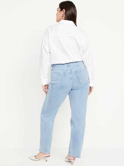 High-Waisted OG Loose Rhinestone-Embellished Jeans Product Image