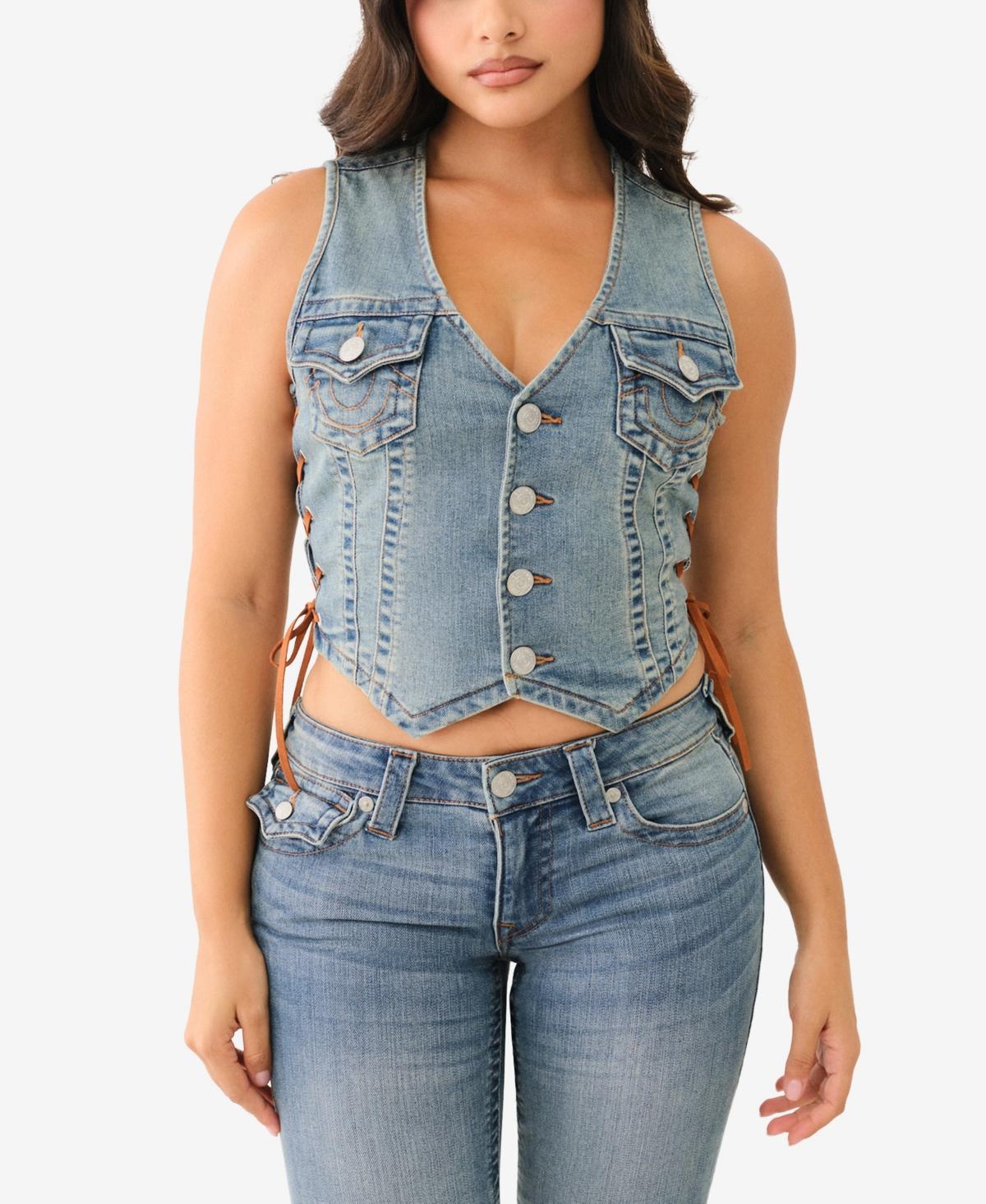 True Religion Womens Lace Up Vest Product Image