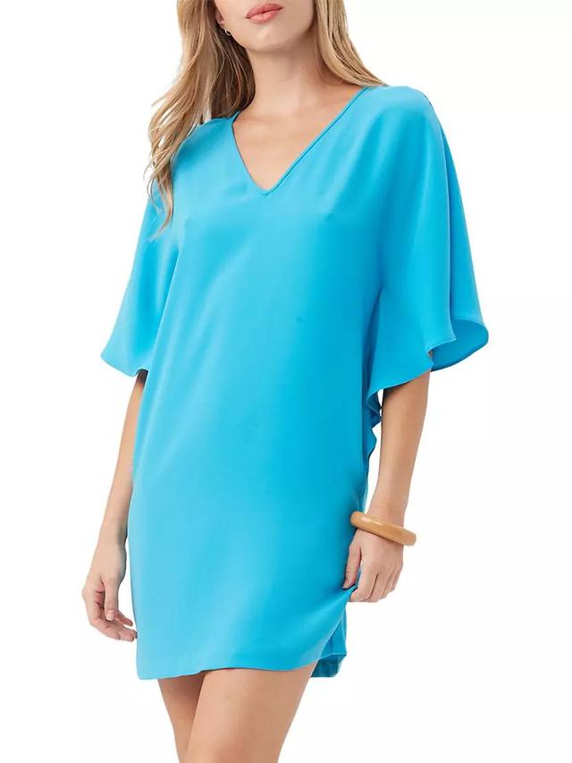 Country Club Dolman-Sleeve Crepe Midi Dress Product Image