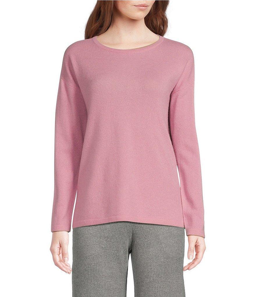 VAN WINKLE & CO. Oversized Cashmere Long Sleeve Crew Neck Coordinating Lounge Top Product Image