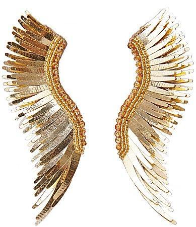 Mignonne Gavigan Madeline Gold Linear Statement Earrings Product Image