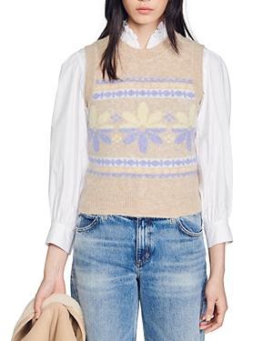 Womens Sleeveless Sweater Product Image