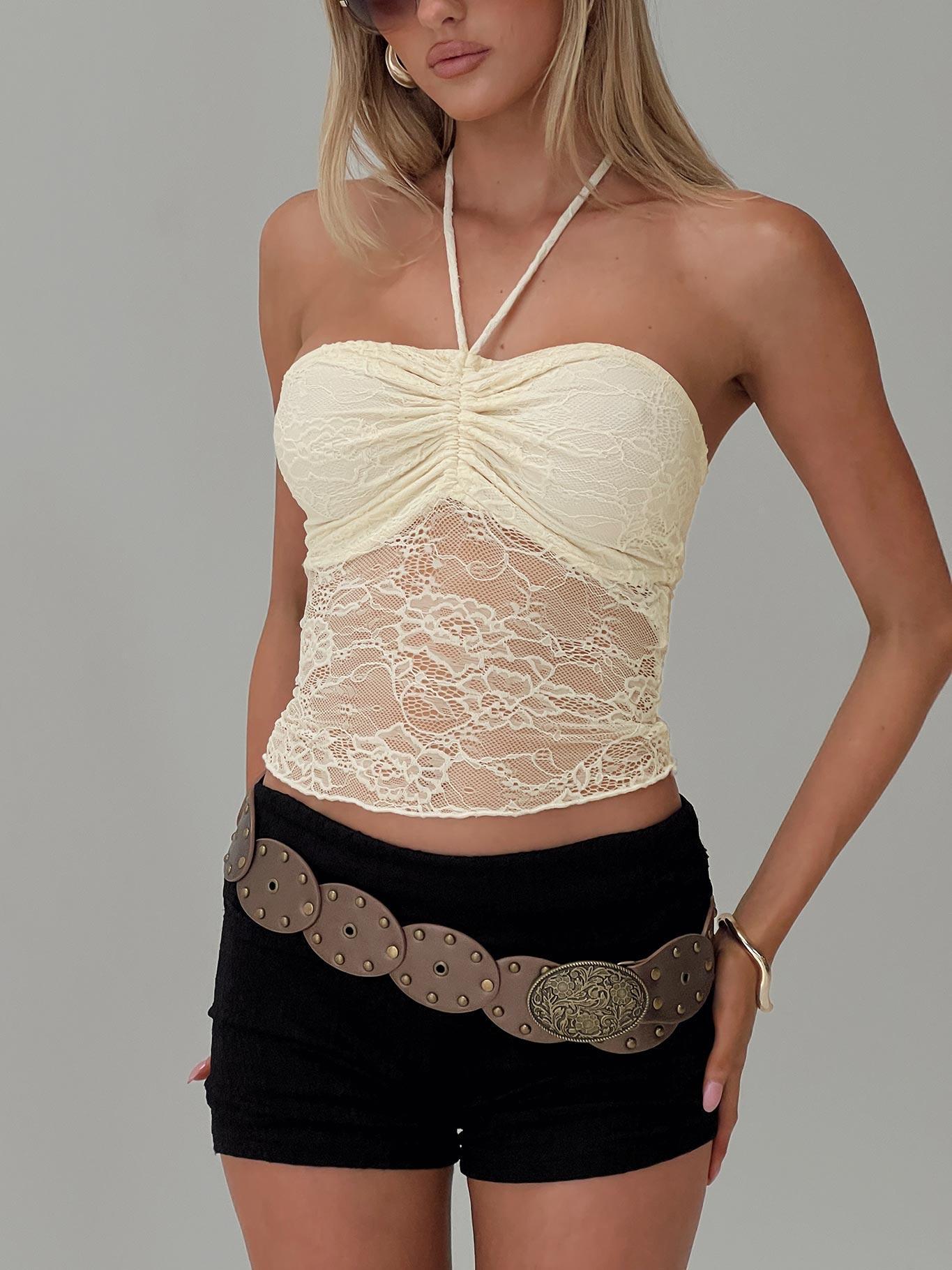 Luciella Lace Top Cream Product Image