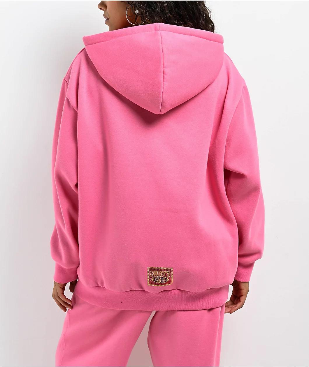 FB County Rhinestone Pink Hoodie Product Image