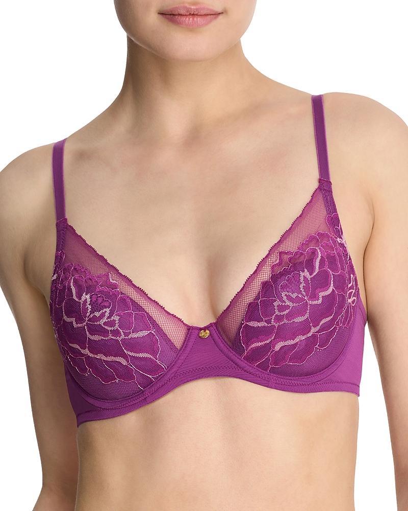 Womens Flora Lace Plunge Bra Product Image