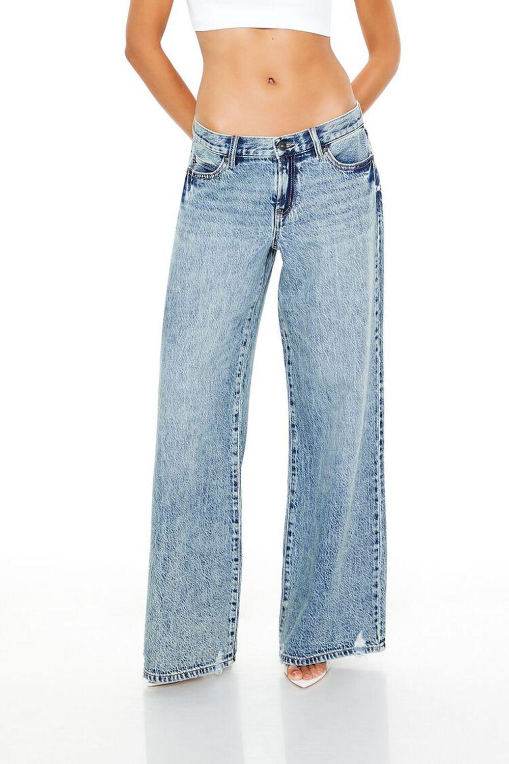 Mineral Wash Baggy Jeans | Forever 21 Product Image