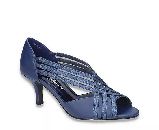 Easy Street Oceana Womens Dress Pumps Blue Satin Product Image