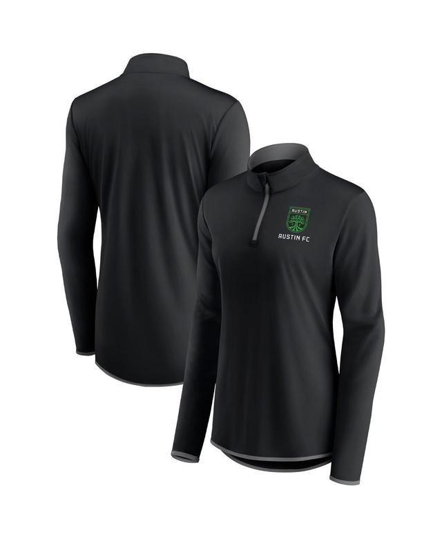 Womens Fanatics Black Austin Fc Worth the Drive Quarter-Zip Top Product Image