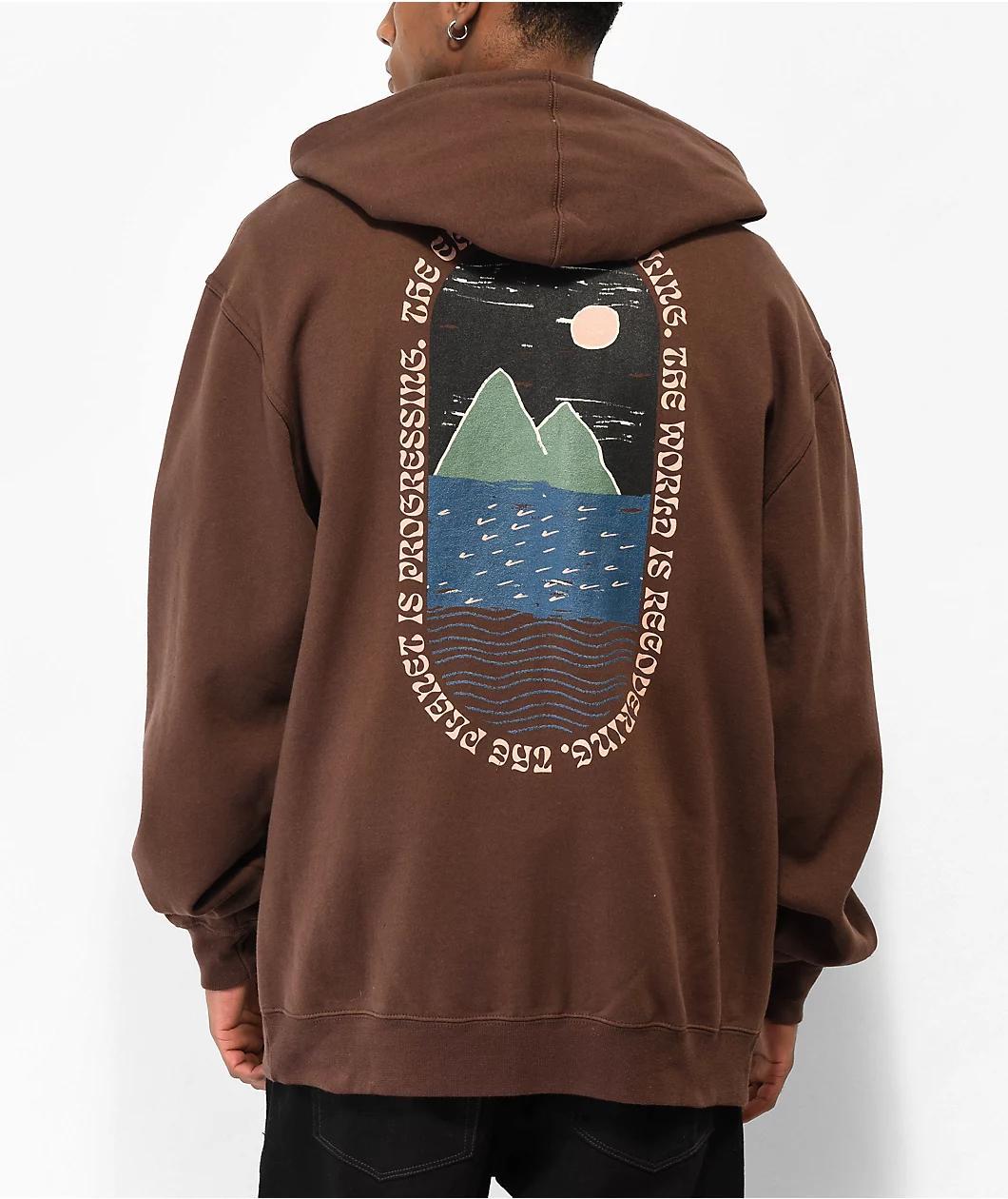 Dravus Healing Earth Brown Zip Hoodie product image