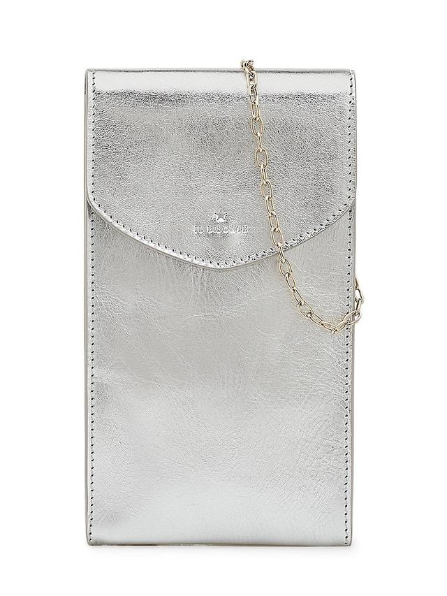 Womens Bigallo Metallic Leather Phone Bag Product Image