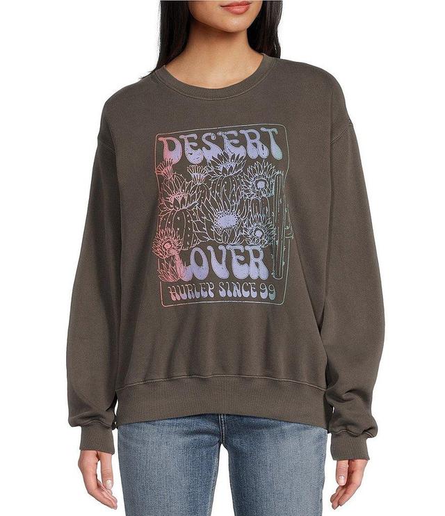 Hurley Desert Lover Long Sleeve Boyfriend Fleece Graphic Sweatshirt Product Image