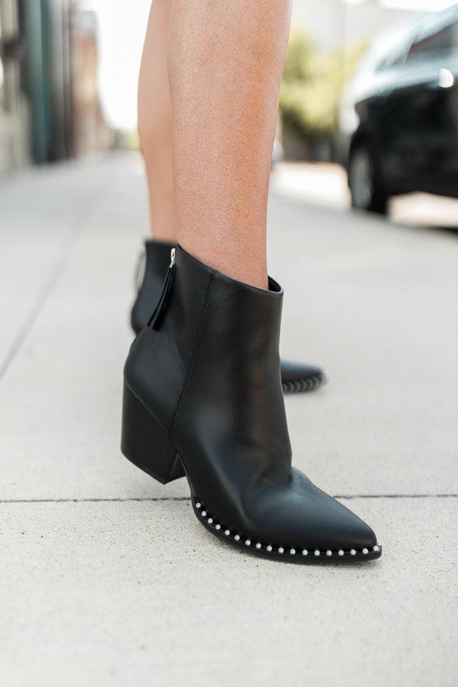 Collins Black Studded Booties Product Image