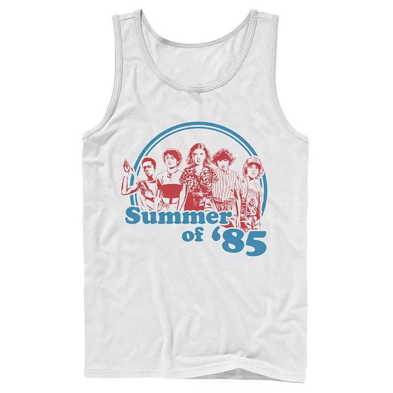 Mens Stranger Things Summer Of 85 Group Shot Tank Top Product Image